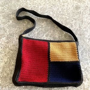 The Sak Elliott Lucca Knit Bag - Black /Color Block style